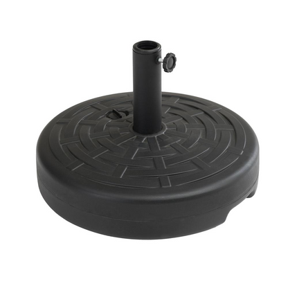 Sunjoy Universal Black Water and Sand Inject Weave Texture Patio Umbrella Base