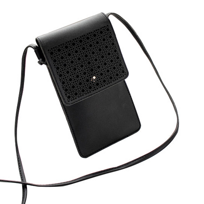 Multi Mini Transparent Phone And Credit Card Holder Cross Body Bag