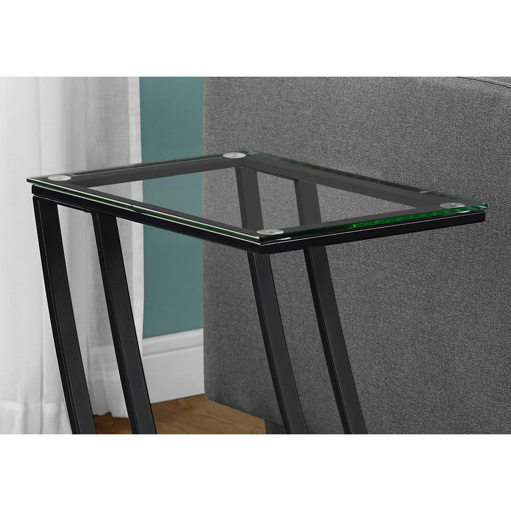 Accent Table, C-shaped, End, Side, Snack, Living Room, Bedroom