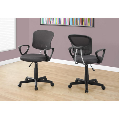 OFFICE CHAIR - GREY MESH JUVENILE / MULTI POSITION
