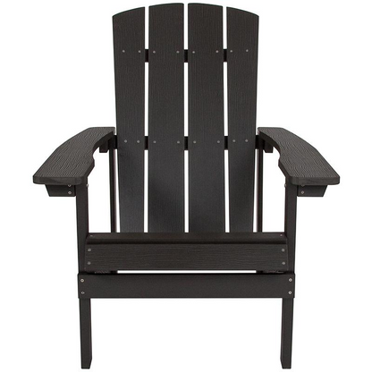 Charlestown All-Weather Adirondack Chair in Slate Gray Faux Wood