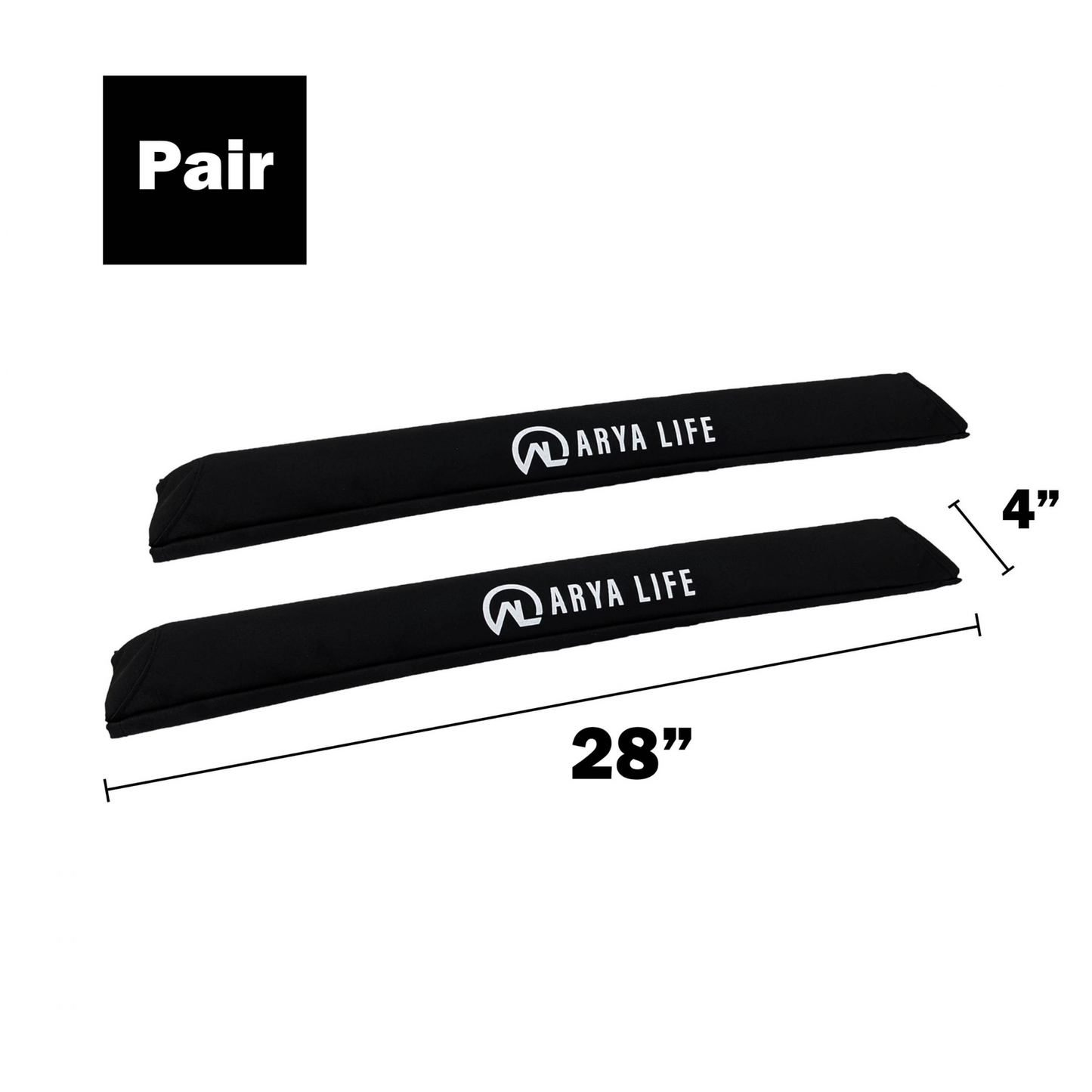 Aero Car Rack Pads-28 inch