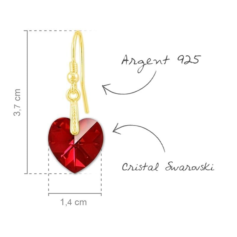 24K Gold Heart  Pendant Necklace Jewellery Set  Siam