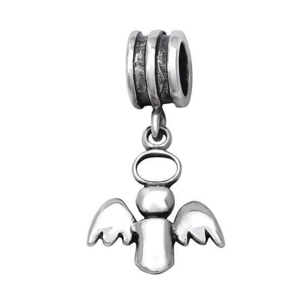 Silver Angel Charm Bead