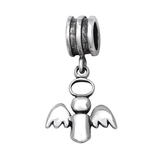 Silver Angel Charm Bead