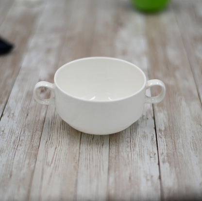 White Soup Cup 4" inch | 10 Cm 10 Fl Oz | 300 Ml