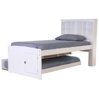 Twin Captains Bookcase Bed with 3 spacious under bed drawers