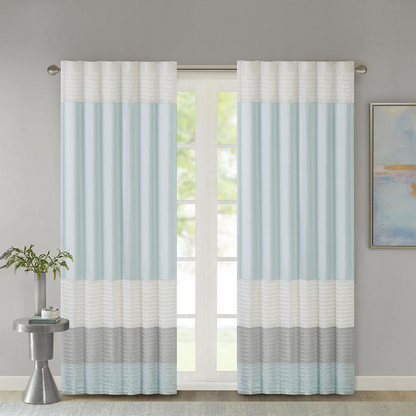 Polyoni Pintuck Window Panel w/ Lining,MP40-4373