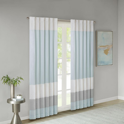 Polyoni Pintuck Window Panel w/ Lining,MP40-4373