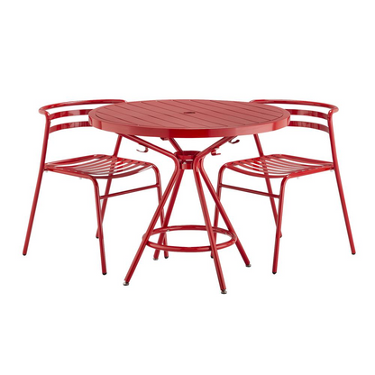 CoGo Tables, Steel, Round, 36" Diameter x 29 1/2" High, Black