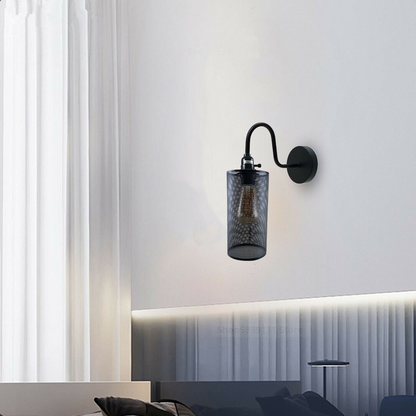 Vintage Industrial Wall Lights Fittings Indoor Sconce Black Metal Home Office Lamp Shade~1204