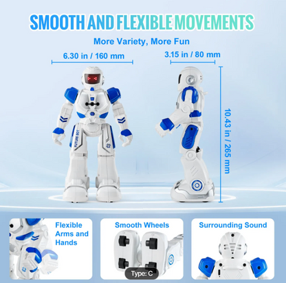 RC Robot Toys for Kids, Gesture Sensing Programmable Remote Control Smart Robot, Interactive Walking Singing Dancing Robot for Age 3 4 5 6 7 8 10 12 Year Old Boys Girls Birthday Gift Present