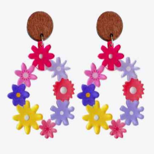 Floral Teardrop Earrings
